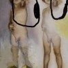 Voir double, 2023-2025, 140 x 110 cm, oil on canvas 